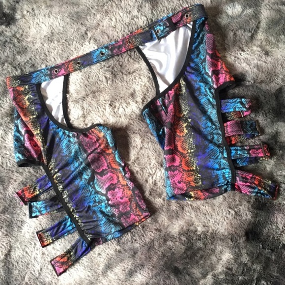 Dolls Kill Pants - Dollskill Club Exx Junglist Cutout Short